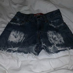 Denim shorts